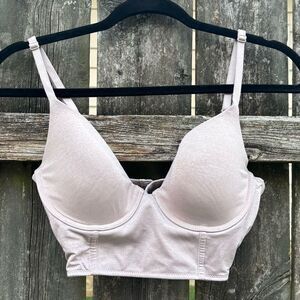 Victoria’s Secret Taupe Uplifting Semi‎ Demi Bra 34C